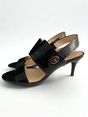 Coach Black Patent Leather Heels